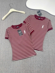 Áo thun ôm thêu ngựa - Form vừa