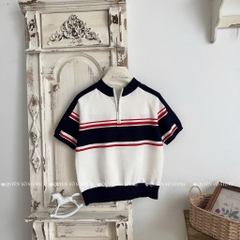 Áo khóa kẻ sọc ngang