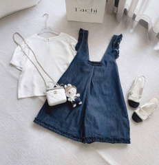 Set yếm Babydoll jean bèo