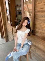 Áo sơ mi hoa ngực - 369