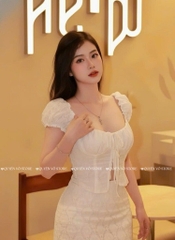 Áo ôm croptop xẻ trơn - BE