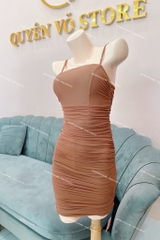 Đầm body 2 dây nhún Hot Girl 2M