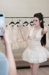 Đầm nơ xòe - 6095