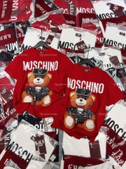 Áo thun gấu Moschino - Form rộng dưới 65kg