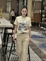 Áo thun Gucci vòng quay ngựa - Form 40-55kg Babytee