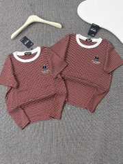 Áo thun sọc thêu gấu - Form vừa