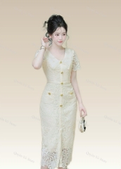 Đầm ren sang chảnh dáng dài