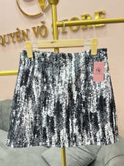 Chân váy chữ A họa tiết loang