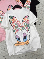 Áo thun vịt nơ hoa