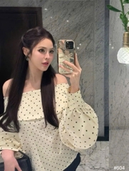 Áo chéo trễ vai thiết kế - 604