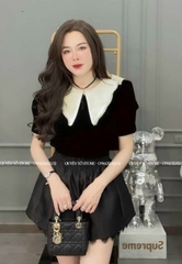 Set áo nơ nhỏ x quần chân ren