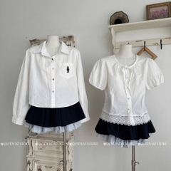 Chân váy tầng phối