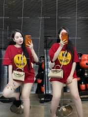 Áo thun mặt cười - Form rộng dưới 65kg