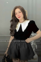 Set áo nơ nhỏ x quần chân ren