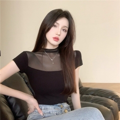 Áo thun croptop lưới - Freesize