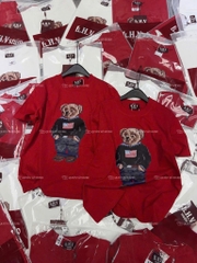 Áo thun gấu teddy - Form rộng dưới 65kg