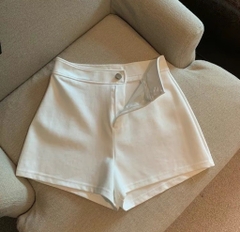Quần short đùi cạp cao - Chất co giãn