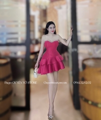 Đầm cúp ngực đính đá - S