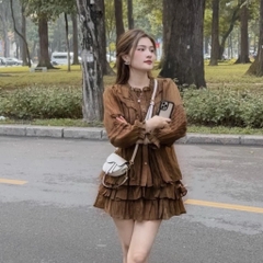 Set áo Babydoll viền ren