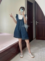 Set yếm Babydoll jean bèo