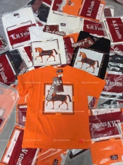 Áo thun ngựa ô vuông - Form rộng dưới 65kg