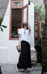 Set áo thun chữ chân váy đuôi cá