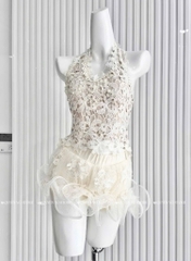 Set áo yếm ren chân váy sóng