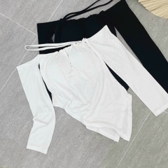 Áo thun rớt dây chéo vai