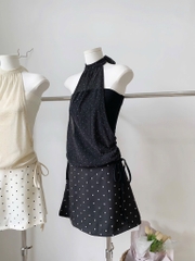 Áo yếm chấm bi babyboo - 3087