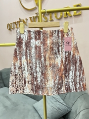 Chân váy chữ A họa tiết loang