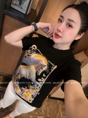 Áo thun ngựa tranh - Form vừa 45-55kg