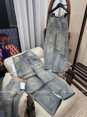 QJ 6536 Quần jean suông