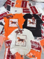 Áo thun ngựa ô vuông - Form rộng dưới 65kg