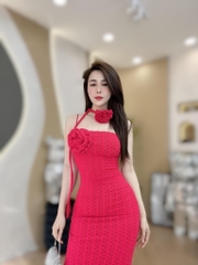Đầm body đuôi cá dáng dài - Đỏ - M