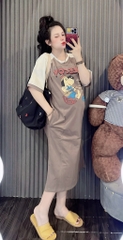 Đầm thun hoạt hình chó