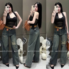 QJ 6812 Quần jean suông