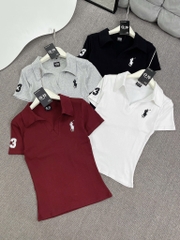 Áo thun cổ bẻ ngựa - Form vừa