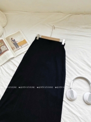 Chân váy cotton dáng dài chữ A