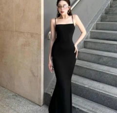 Đầm ôm body 2 dây dáng dài - freesize