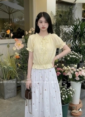 Áo đũi tơ tay phồng tk