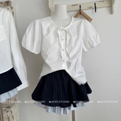 Chân váy tầng phối