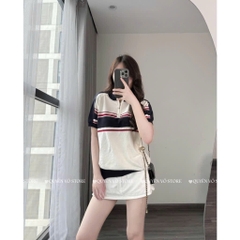 Áo khóa kẻ sọc ngang