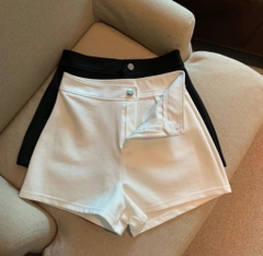 Quần short đùi cạp cao - Chất co giãn