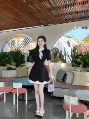 Đầm cách điệu nơ cổ
