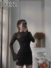 BIGSIZE 55-65kg - Đầm body ngắn kim tuyến BIGSIZE 55-65kg
