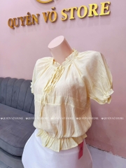Áo đũi tơ tay phồng tk