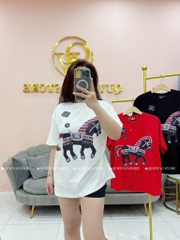 Áo thun ngựa - Form rộng dưới 65kg