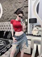 QJ 4034 Quần jean ngố