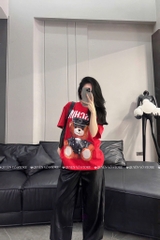 Áo thun gấu Moschino - Form rộng dưới 65kg