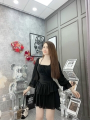 Đầm voan xòe tầng - S M